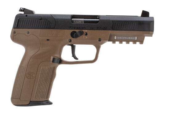 FN America Five-Seven pistol features a flat dark earth frame